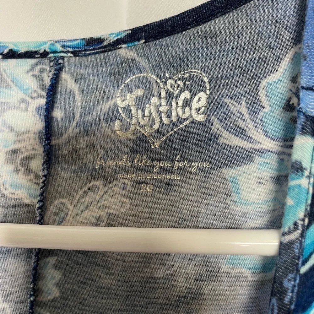 Justice girls/ friends like you for you high low sleeveless top​​​​​​​​​​​​